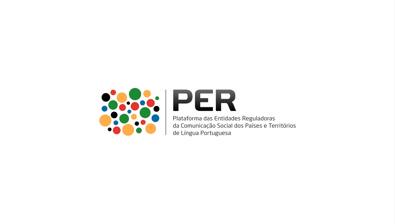 Logótipo da Plataforma das Entidades Reguladoras da Comunicação Social dos Países e Territórios de Língua Portuguesa - PER